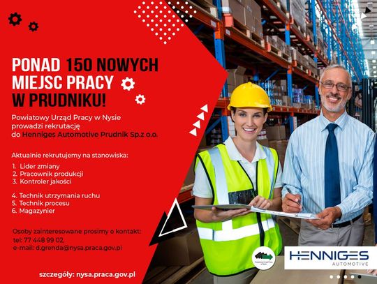 150 nowych miejsc pracy w regionie!