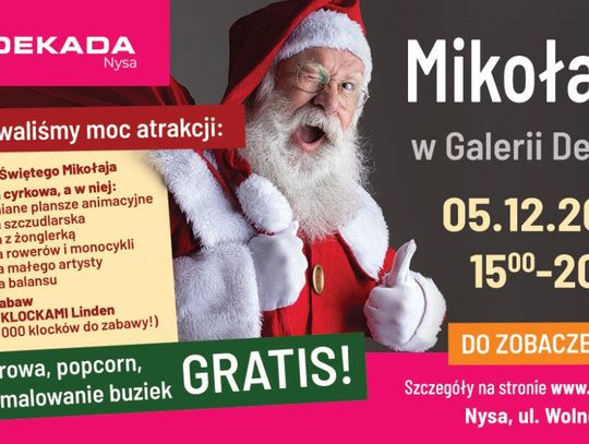 5 grudnia Mikołajki w Galerii Dekada