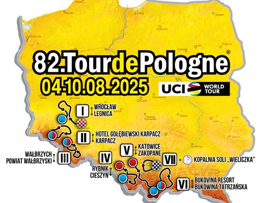 82. Tour de Pologne wystartuje w poniedziałek z Wrocławia