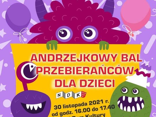 Andrzejkowy Bal Przebierańców dla dzieci!