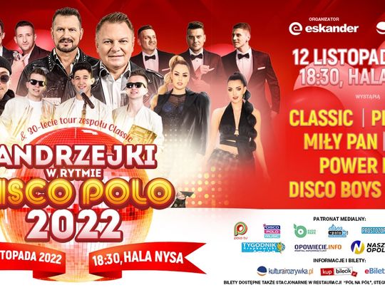 Bilety do wygrania na Andrzejki w Rytmie Disco Polo