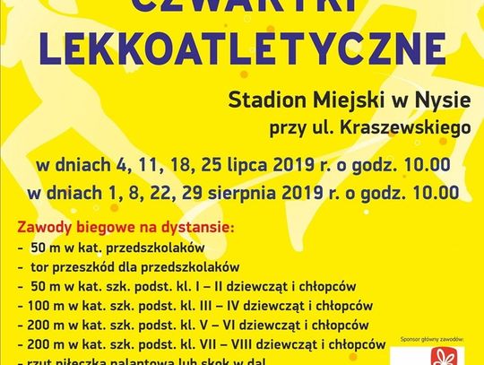 Czwartki lekkoatletyczne przez całe wakacje