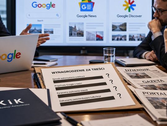 Google pod lupą UOKiK. W tle są pieniądze dla polskich mediów