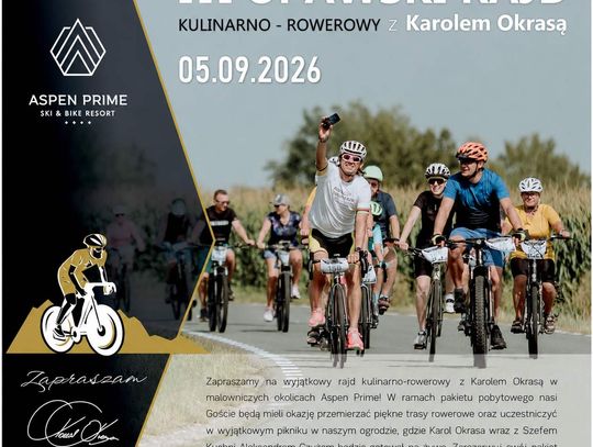 III Opawski Rajd Kulinarno-Rowerowy z Karolem Okrasą
