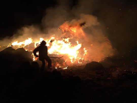 Kolejny pożar w naszym powiecie. Wielogodzinna akcja strażaków