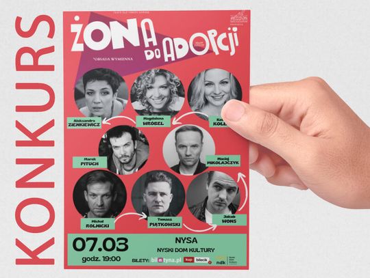 Konkurs - zdobądź bilety na spektakl komediowy na Dzień Kobiet Konkurs - zdobądź bilety na spektakl komediowy na Dzień Kobiet