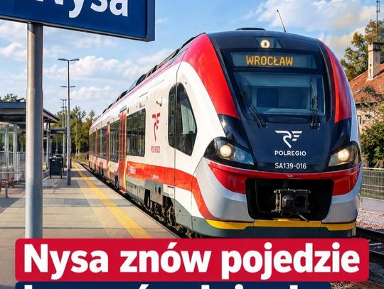 Nysa znów pojedzie bezpośrednio do Wrocławia. Pociągi wrócą w grudniu