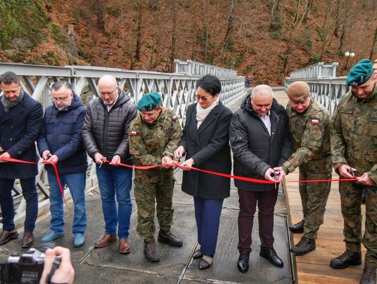 Oficjalne otwarcie mostu tymczasowego przy ul. gen. Władysława Andersa w Głuchołazach
