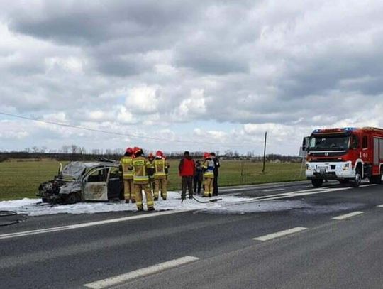 Pożar samochodu w Skorochowie