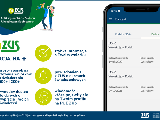 Przybywa wniosków złożonych przez mZUS