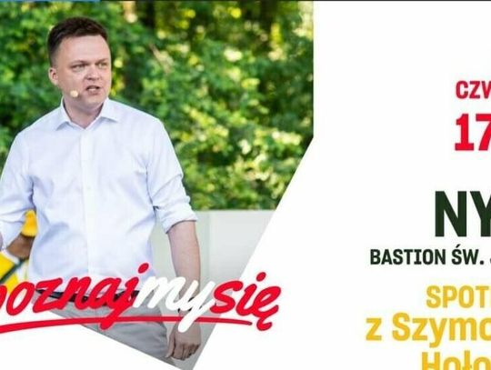 Szymon Hołownia przyjedzie do Nysy