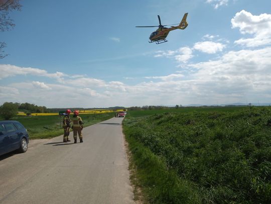 Traktor najechał na mężczyznę