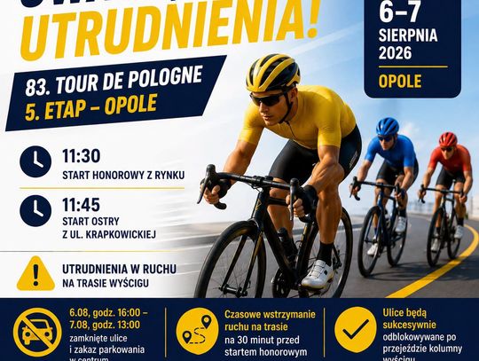 Uwaga kierowcy! Tour de Pologne spowoduje utrudnienia