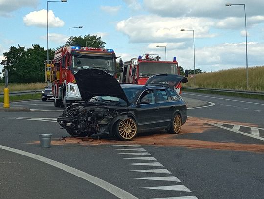 Wypadek na obwodnicy Otmuchowa. Droga zablokowana