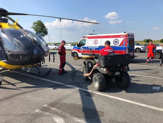 Zderzenie skuterów na Jeziorze Nyskim. Jedna osoba poważnie ranna