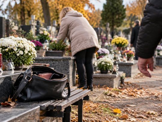 Złodziejowi wystarczy chwila. Policja ostrzega przed kradzieżami na cmentarzach