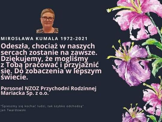 Zmarła Mirosława Kumala