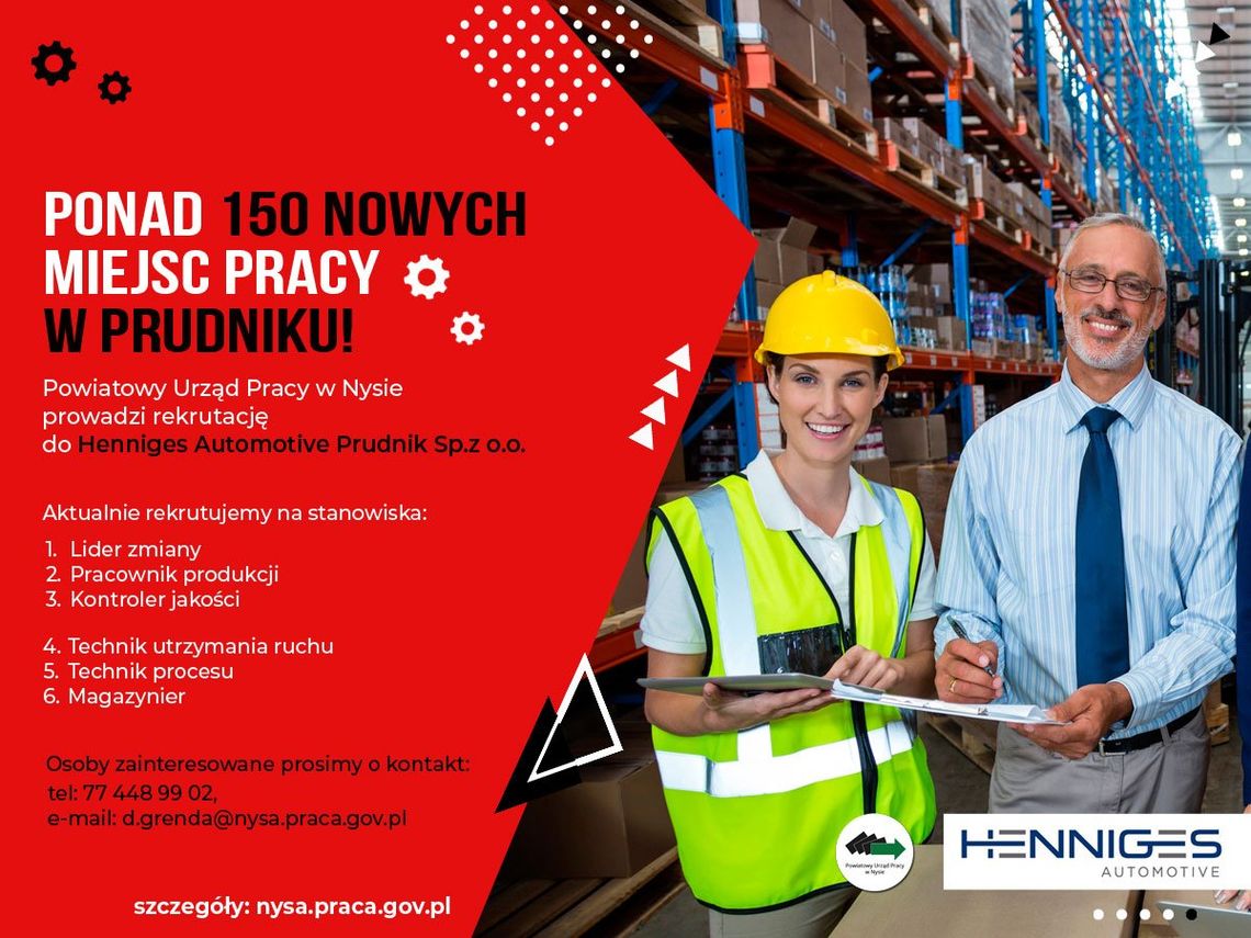 150 nowych miejsc pracy w regionie!