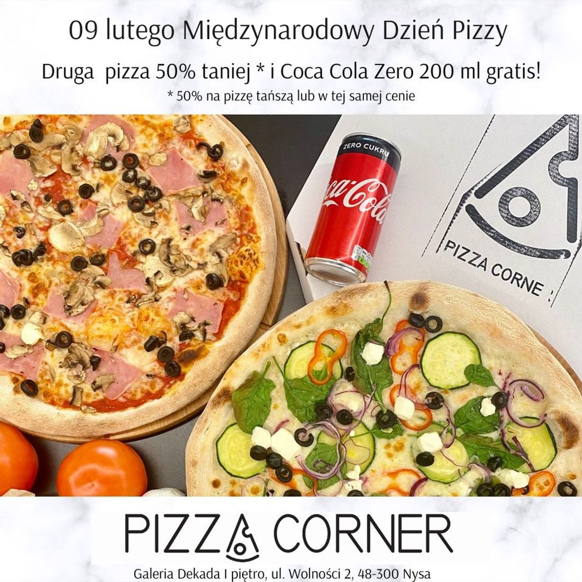 9 lutego świętujemy Dzień Pizzy z Pizza Corner!