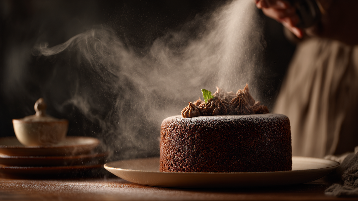 Aksamitny velvet na tortach i deserach z użyciem zamszu w sprayu Aksamitny velvet na tortach i deserach z użyciem zamszu w sprayu