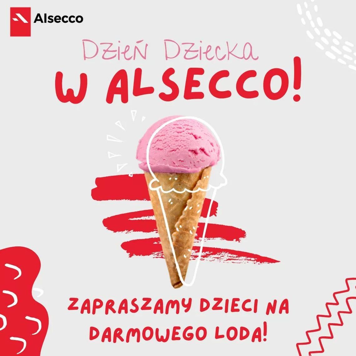 Alsecco zaprasza dzieci na darmowe lody!