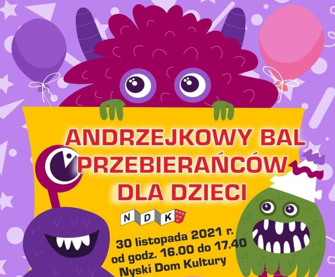 Andrzejkowy Bal Przebierańców dla dzieci!