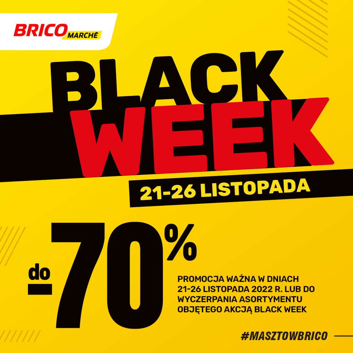 Bricomarche zaprasza Black Week! Zobacz, co można upolować w dobrej cenie