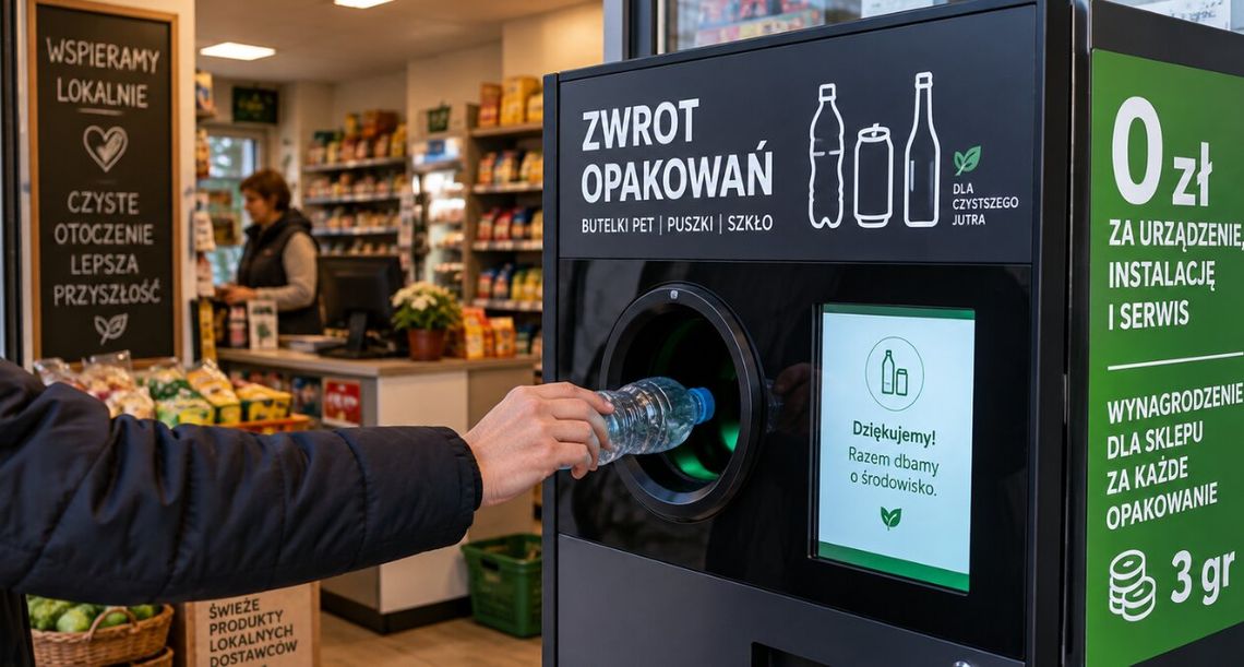 Butelkomat za 0 zł dla małego sklepu. Operator bierze koszty na siebie Butelkomat za 0 zł dla małego sklepu. Operator bierze koszty na siebie