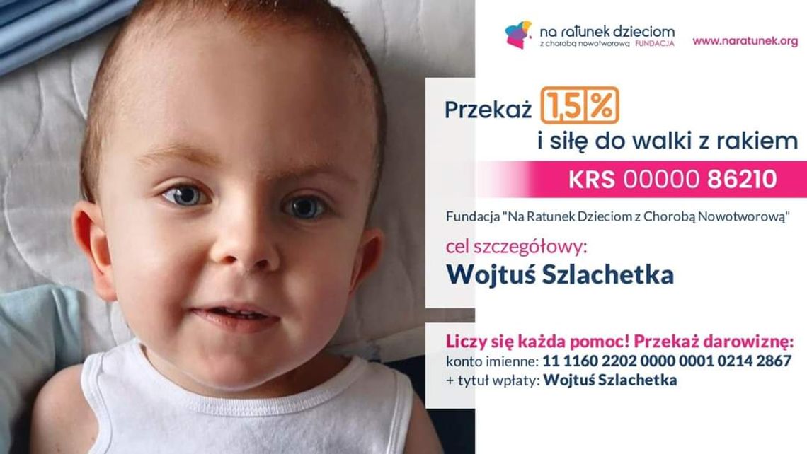 Ciężko chory Wojtuś z Nysy potrzebuje naszej pomocy