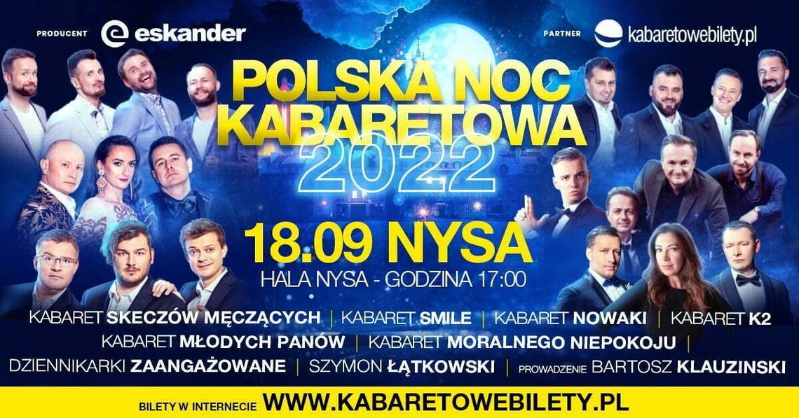 Czołowe polskie kabarety w Hali Nysa!