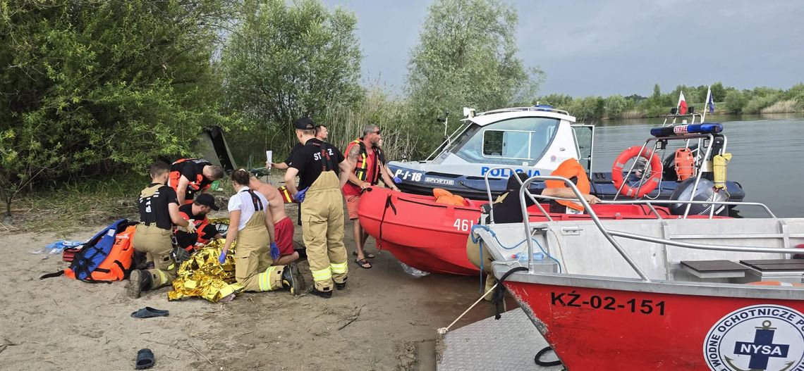 Dramatyczna akcja ratunkowa na Jeziorze Nyskim