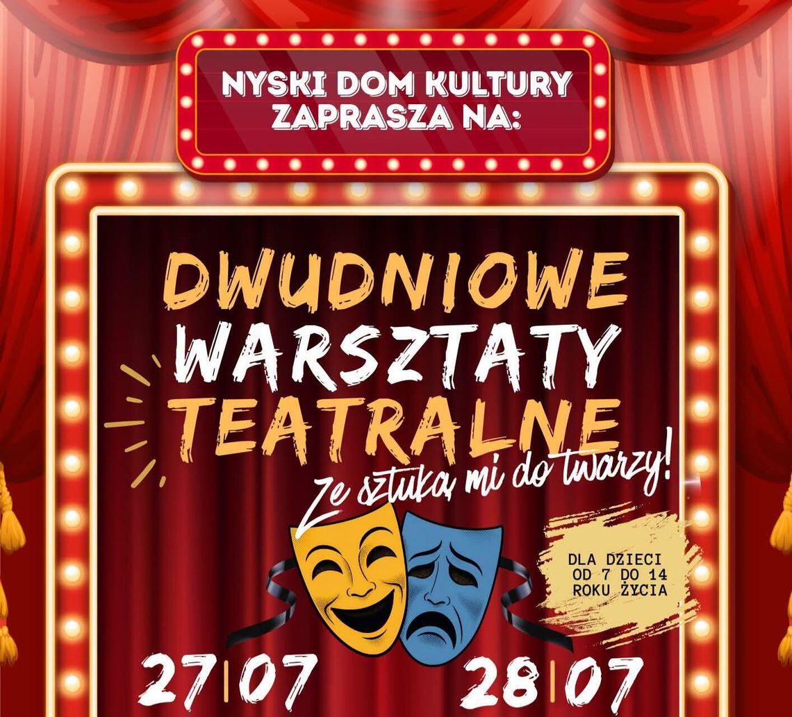 Dwudniowe Warsztaty Teatralne w Nysie. „Ze sztuką mi do twarzy” dla młodych pasjonatów sceny Dwudniowe Warsztaty Teatralne w Nysie. „Ze sztuką mi do twarzy” dla młodych pasjonatów sceny