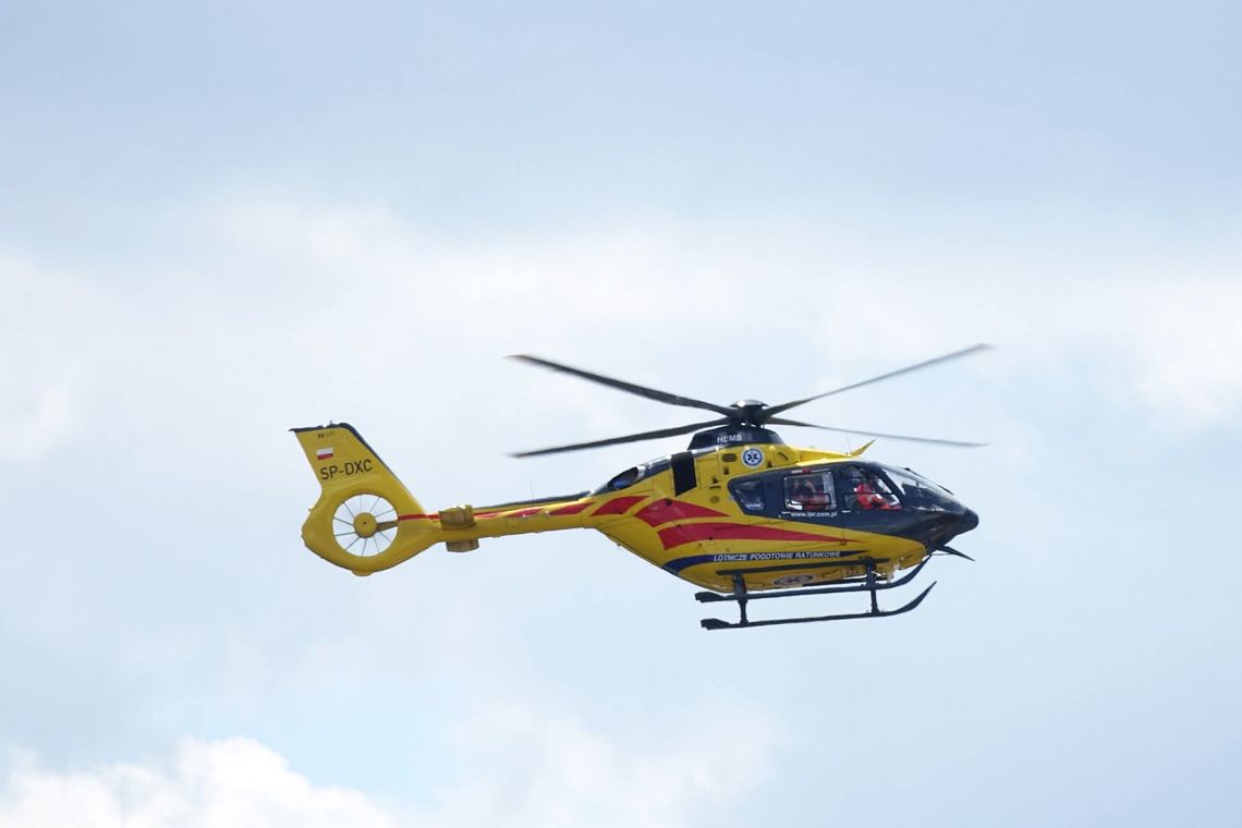 Dziecko wypadło z okna. Interweniował helikopter LPR