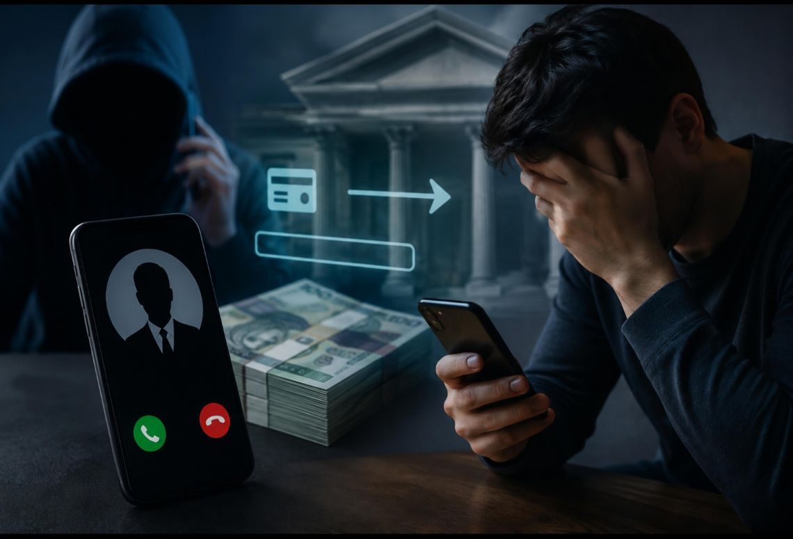 Jeden telefon i stracił 85 tysięcy złotych. 29-latek ofiarą oszustów