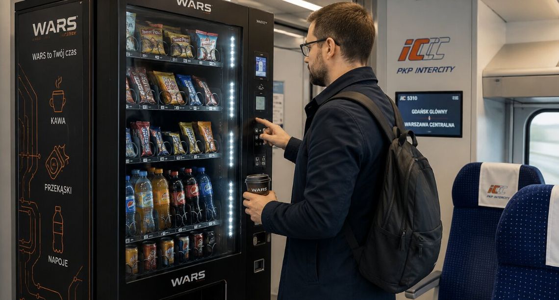 Kawa i przekąski bez kolejki. WARS podwaja liczbę automatów w pociągach Kawa i przekąski bez kolejki. WARS podwaja liczbę automatów w pociągach