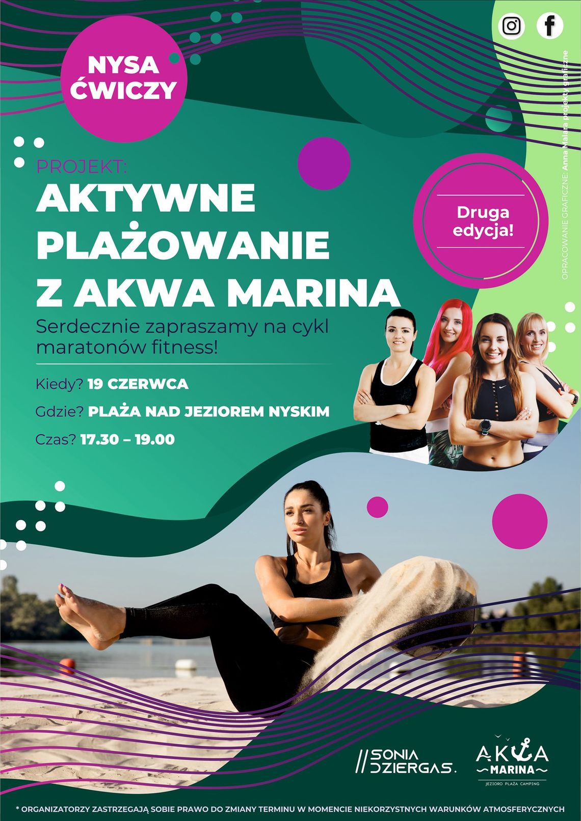 Kolejny maraton fitness na plaży!