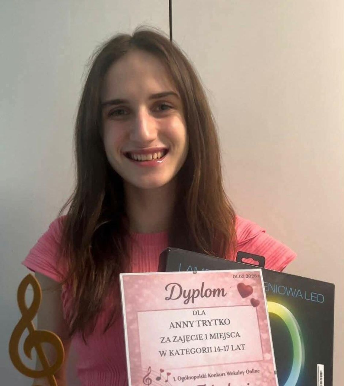 Młody talent z Nysy zachwycił jury. Ania Trytko z pierwszym miejscem w ogólnopolskim konkursie! Młody talent z Nysy zachwycił jury. Ania Trytko z pierwszym miejscem w ogólnopolskim konkursie!