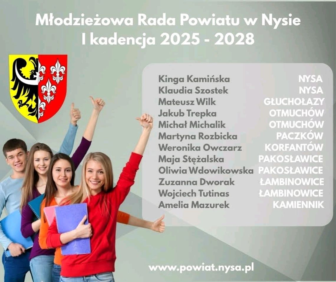 Młodzi mają głos! Rusza Młodzieżowa Rada Powiatu Nyskiego