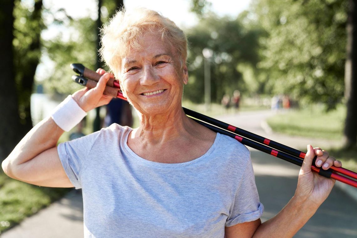 Nordic walking nad Jeziorem Nyskim