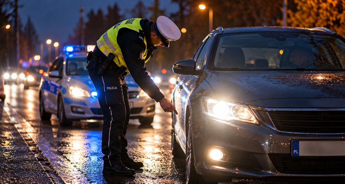 Policja patrzy na światła. Mandat to nie wszystko. Można stracić dowód rejestracyjny Policja patrzy na światła. Mandat to nie wszystko. Można stracić dowód rejestracyjny