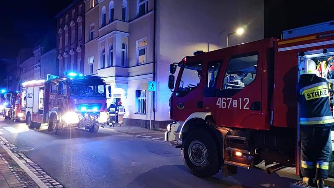 Pożar w Głuchołazach. Poparzona osoba trafiła do szpitala