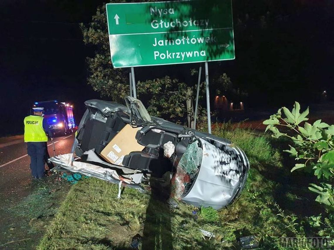 Śmiertelny wypadek pod Głuchołazami. Kolega dał pijanemu kluczyki od auta. Odpowie za pomoc w przestępstwie