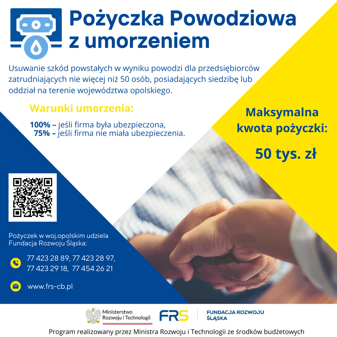 Środki nadal dostępne! Pożyczka Powodziowa do 50 tys. zł z umorzeniem nawet do 100%