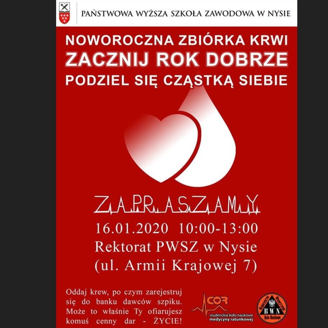 Studenci zachęcają do oddawania krwi