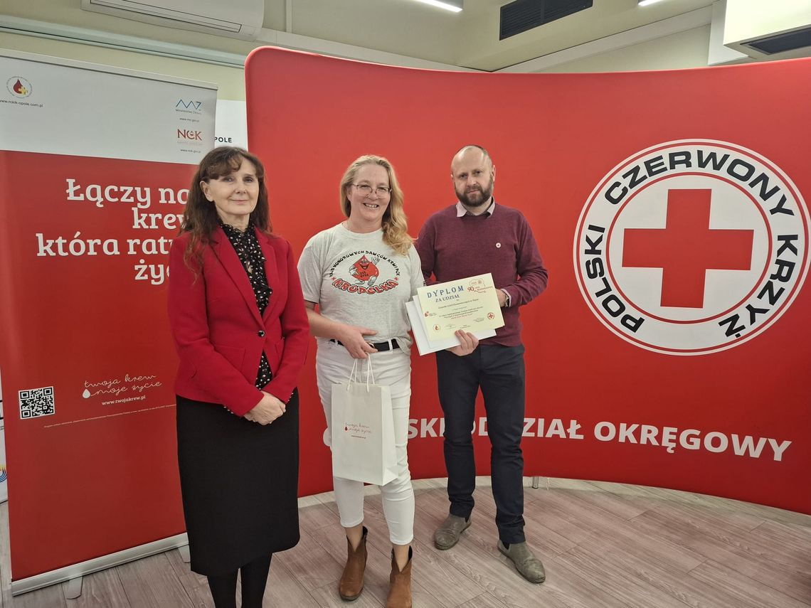 Sukces Zespołu Szkół Ekonomicznych w Nysie w Ogólnopolskim Turnieju Szkół oraz Uczelni Wyższych w Honorowym Krwiodawstwie