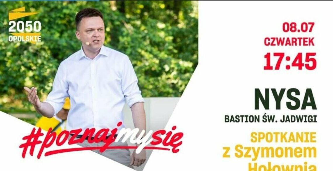 Szymon Hołownia przyjedzie do Nysy