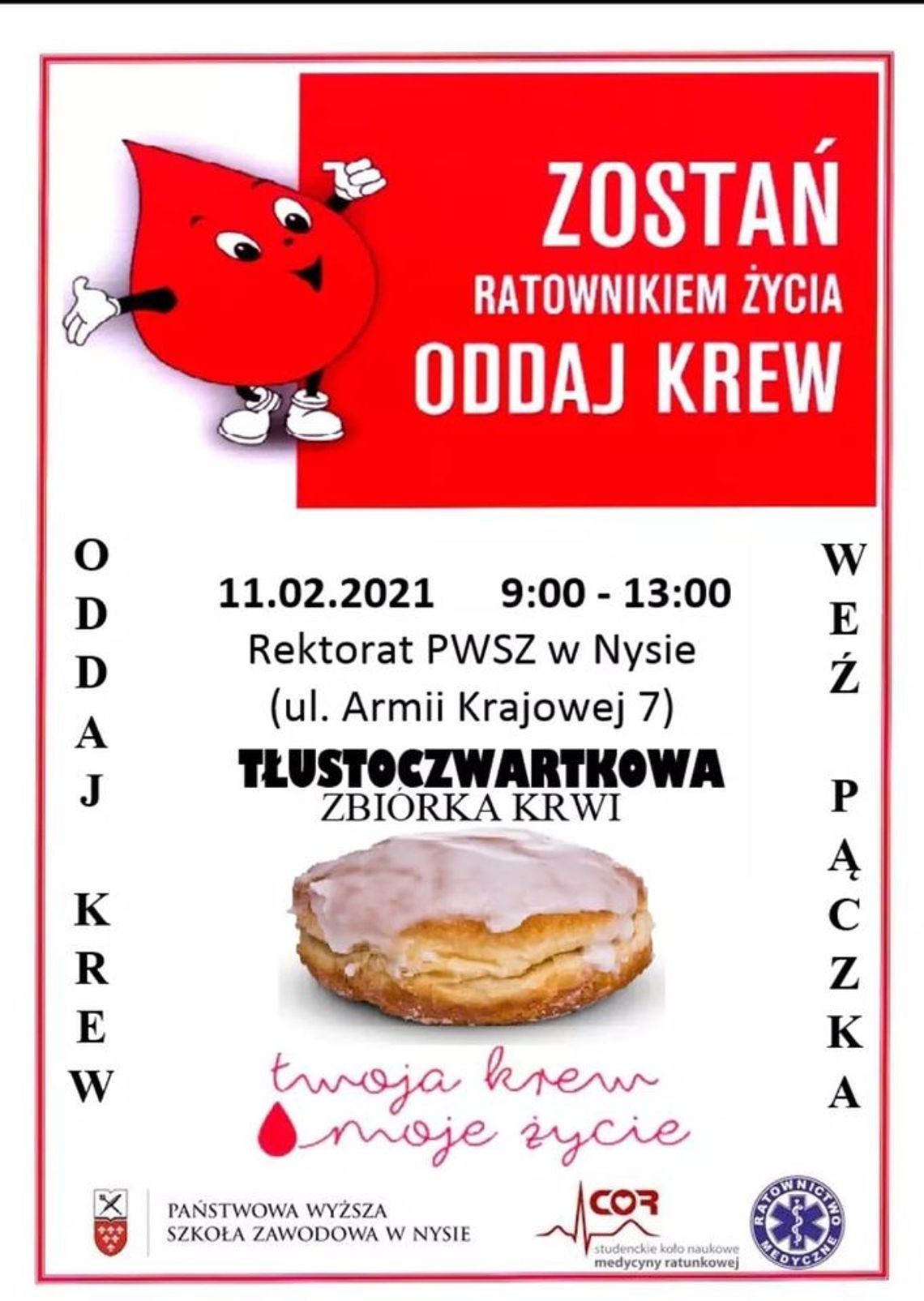 Tłustoczwartkowa zbiórka krwi