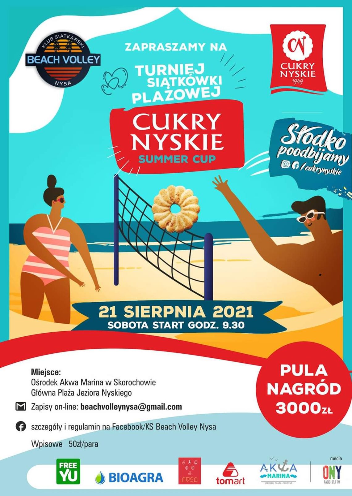 Turniej Siatkówki Plażowej Cukry Nyskie Summer Cup