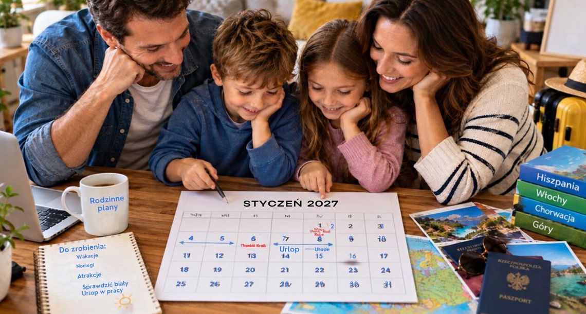 Urlop 2027. Cztery dni urlopu i aż 10 dni wolnego. Planujemy wypoczynek