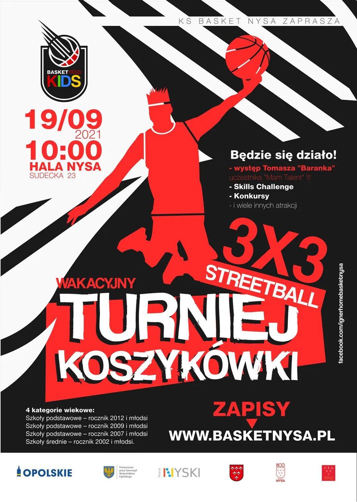 Wakacyjny Turniej Koszykówki Streetball 3X3